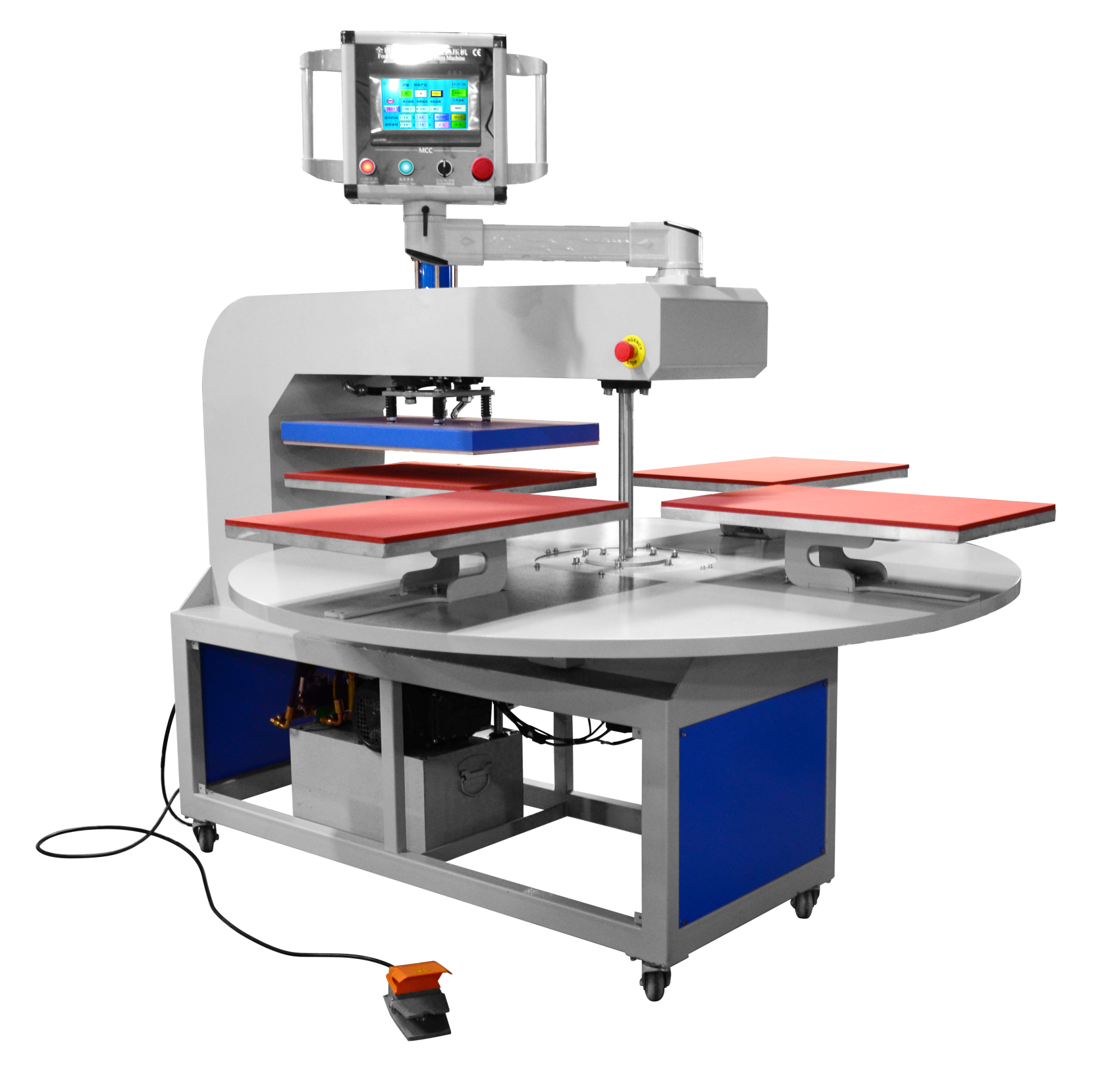 全自动液压四工位烫画机