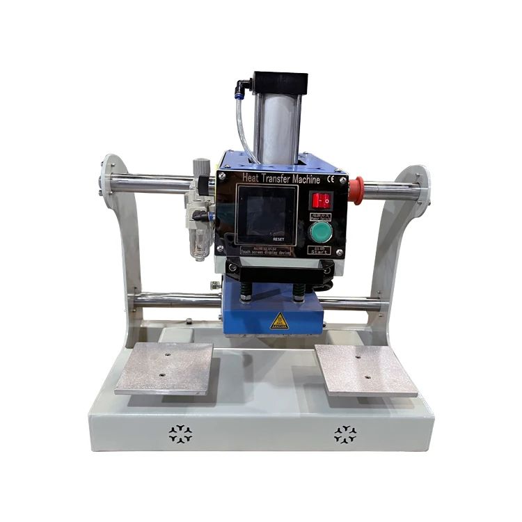 上滑式气动双工位烫标烫啧机