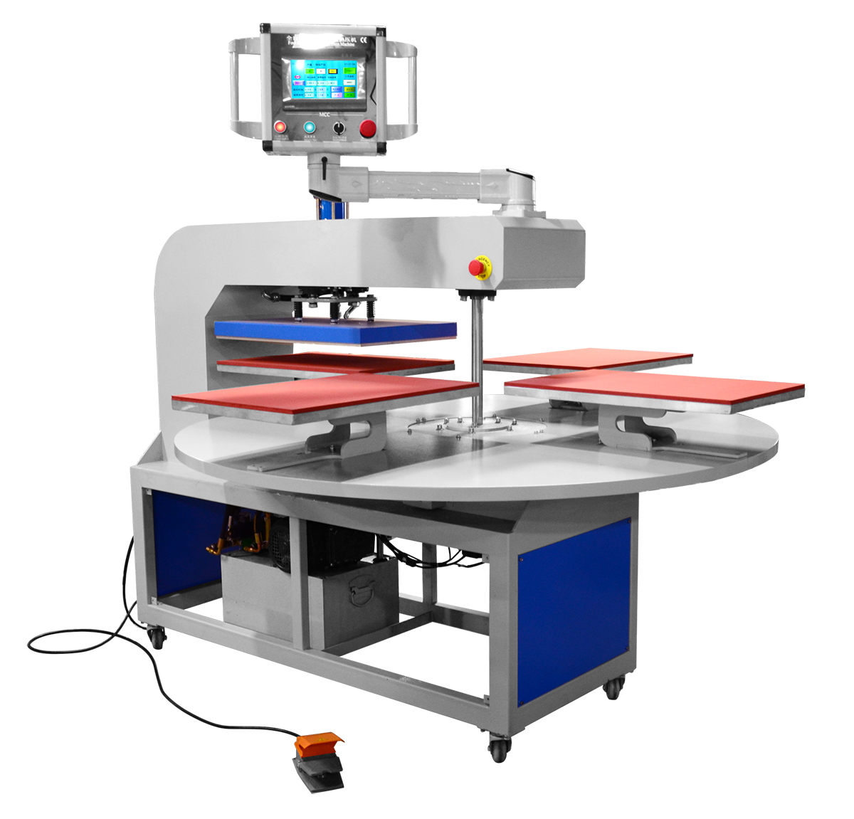 全自动液压四工位烫画机